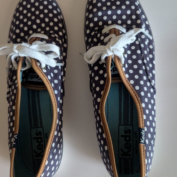 Keds women's black and white polka dot sneakers size 8.5 - Picture 1 of 4